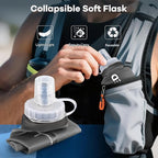 2Pack Soft Flask, 8.5oz Collapsible Soft Water Bottle, 250ml Foldable TPU - Image 3