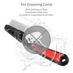 Fine-Tooth Dandruff Comb, Durable Stainless Steel Dandruff Removal, Professional Hair Styling Tool for Adults and Kids (Black+Red)