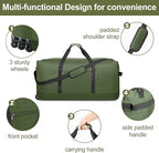 Finnhomy 120L Foldable Rolling Duffel Bag - Image 4