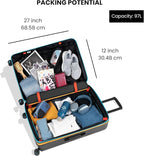 Sherpani Meridian, 29 Inch Travel Hardside Luggage, Durable Hardshell Luggage - Image 4