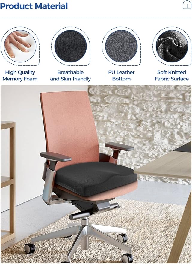 Tsumbay Seat Cushion for Office Soft Memory Foam Seat Cushion - Image 3