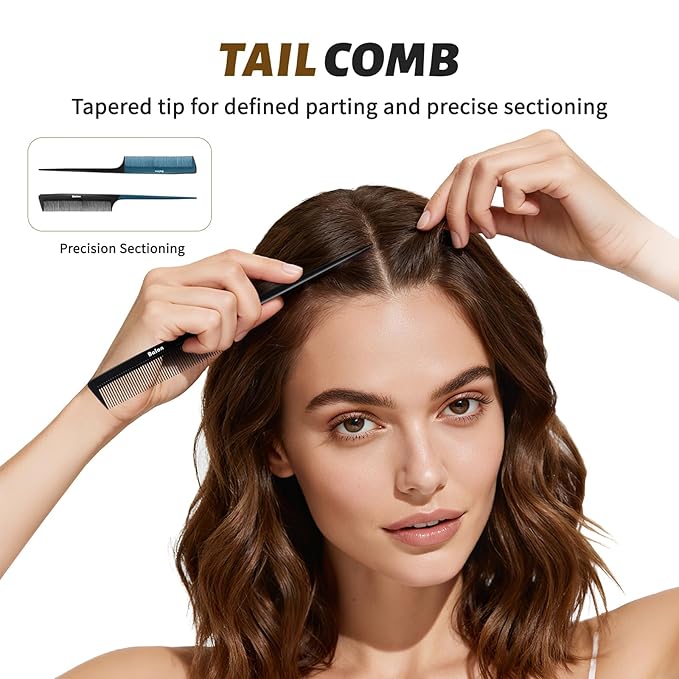 Balon Hair Brush for Women and Men, 4Pcs Paddle Brush Detangling Brush Hair Comb Set for Long Thick Thin Curly Hair, Hairbrush Great On Wet or Dry, No More Tangle
