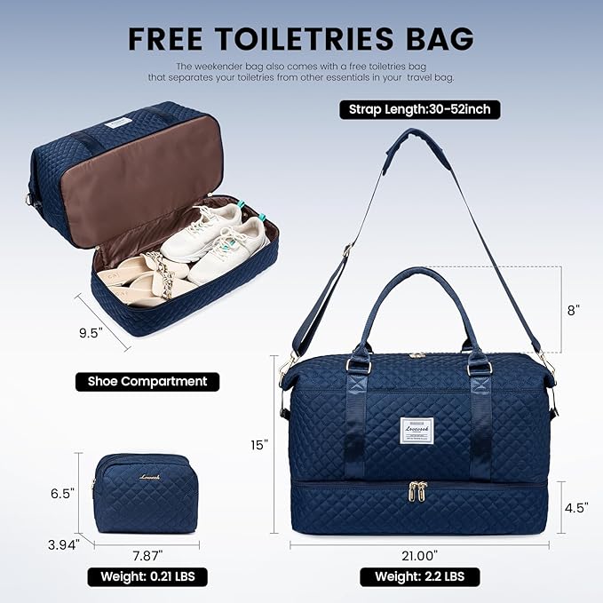 LOVEVOOK Travel Duffle Bag, Weekender Bags - Image 3
