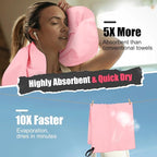 Quick Dry Travel Towel, 3 Sizes 1 Pack Camping Microfiber Towel, Lightweight - Image 4