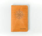 Leather Passport Cover, Field Notes Cover Wallet, Travel Passport Cover - Image 2