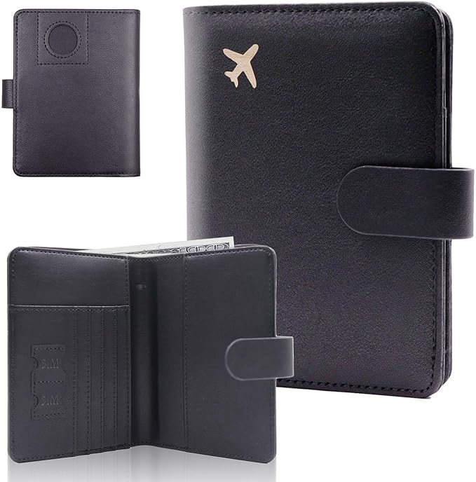 Melsbrinna Premium Leather Passport Holder Covers Case, Waterproof Rfid by Melsbrinna