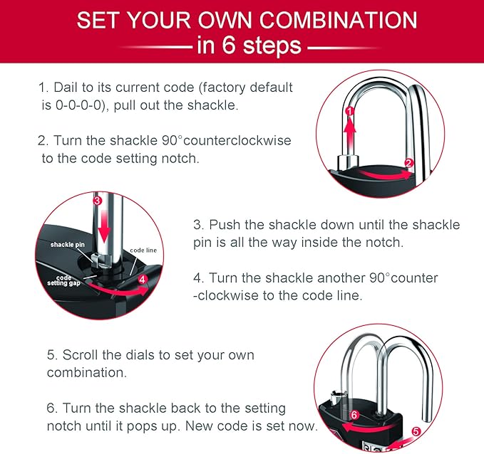 ZHEGE TSA Approved Luggage Lock - Image 7