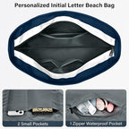 Becokan Beach Bag Initial Beach Tote - Image 4