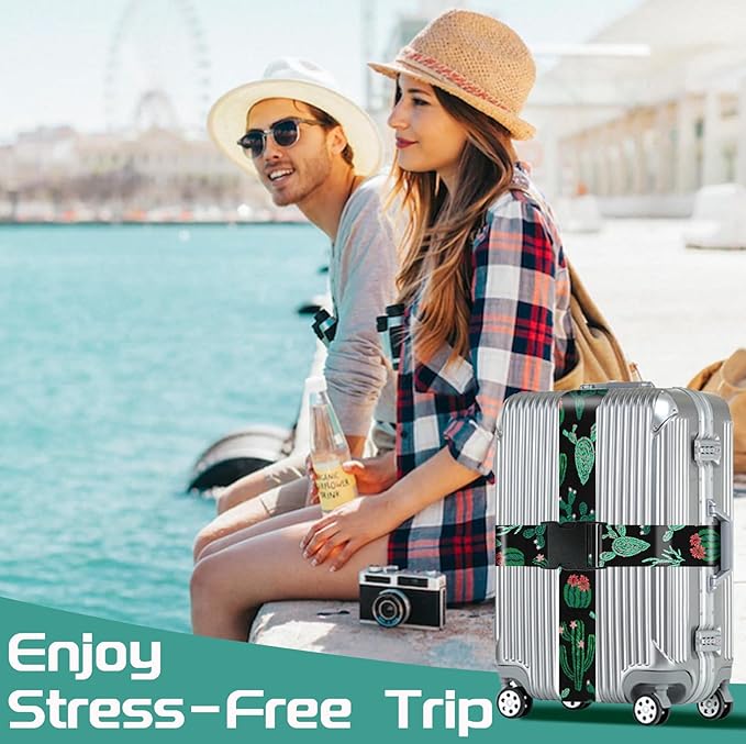 Slohif Luggage Straps for Suitcases Travel Belt Accessories Luggage Connector - Image 7