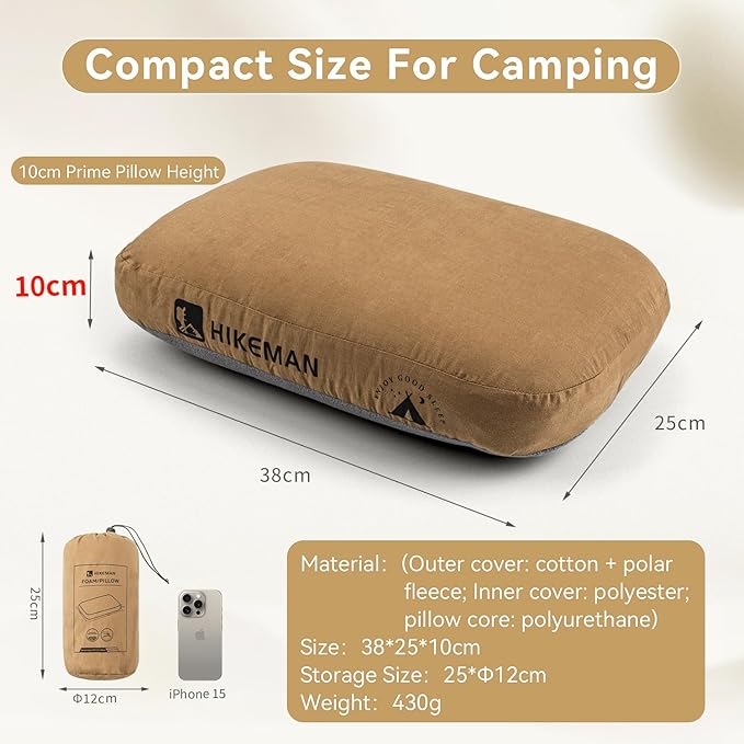 HIKEMAN Camping Memory Foam Pillow - Image 2