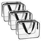 APREUTY Clear Makeup Bags, TSA Approved 3 Pcs Large Cosmetic Makeup Bags Set by WelcometoAPREUTY