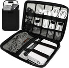 Travel Cable Organizer Pouch Electronic Accessories, Travel Essentials by Vaxaape