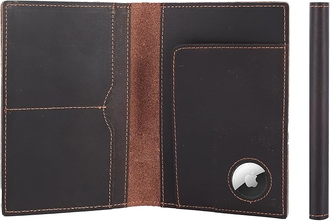 STAR VISTA Albatross Leather Travel Passport Holder, Minimalist Design by STARVISTA