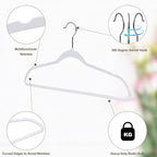 Quality Hangers 50 Pack Non-Velvet Plastic Hangers - Image 5
