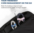 SenseAGE 5 Pack Cord Organizer, Bow Cord Keeper, Cable Organizer USB Holder - Image 3