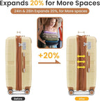 Campfun Luggage Sets 4 Piece, Expandable Carry On Luggage Set Hardshell PP - Image 6