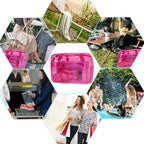 Travel Clear Waterproof PVC Bag, Toiletry Carry Pouch Makeup Artist Bag - Image 5