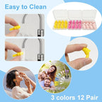 Ear Plugs for Sleeping, 12 Pair Earplugs Noise Canceling Soft Silicone Ear Plug - Image 5