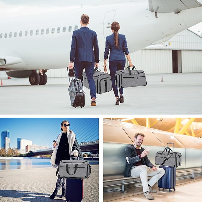 Carry on Garment Bag for Travel, Bukere Convertible Travel Duffel Suit - Image 8
