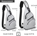 AMJ Crossbody Sling Bag Men Women, Casual Shoulder Backpack, Chest Daypack - Image 2