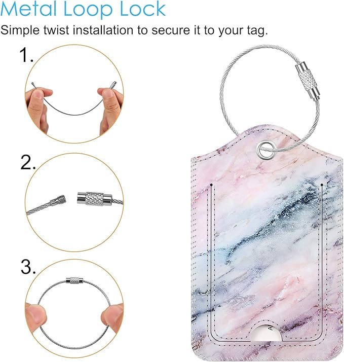 Fintie Luggage Tags, Privacy Cover ID Label - Image 2