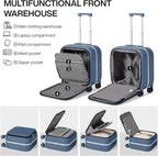 mixi Carry On Luggage, 18” Suitcase - Image 4