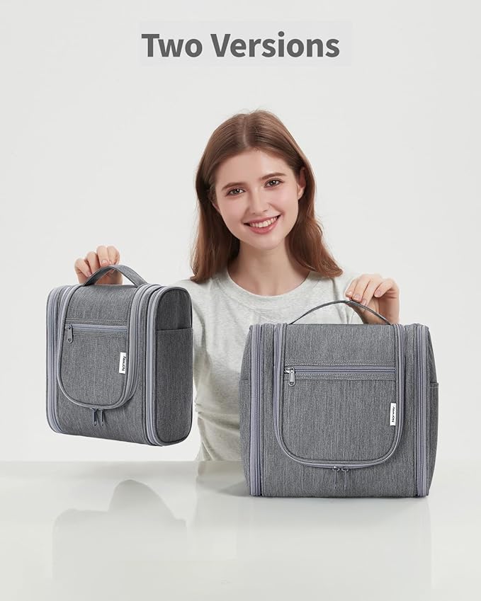 Narwey Hanging Toiletry Bag for Women Travel Makeup Bag Organizer Toiletries - Image 8