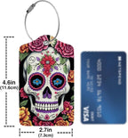 Skull Flower Diamond Art Luggage Tags - Image 4