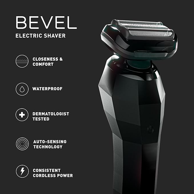 Bevel Electric Shaver for Men, Mens Foil Shavers for face, Wet & Dry Shave - Image 8