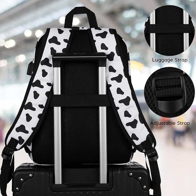 Unisex School Backpack, Classic Casual Bookbag Adults and Teens Schoolbag - Image 5