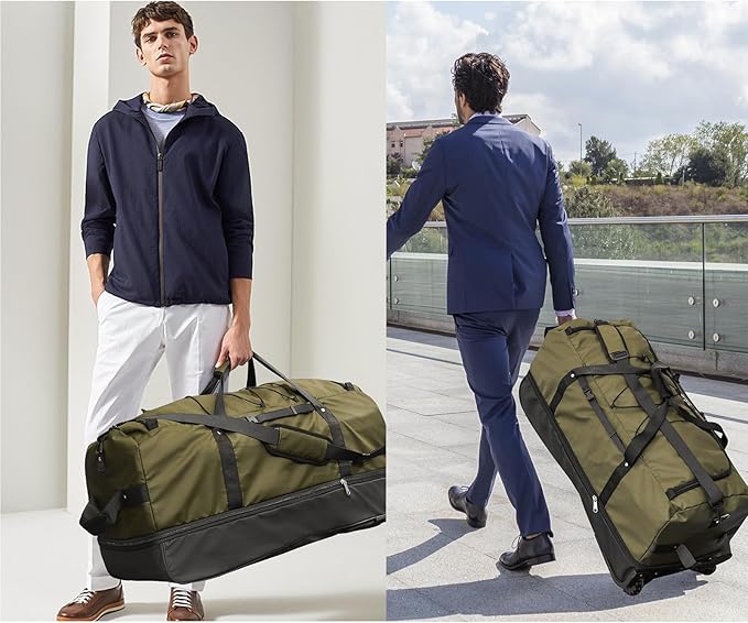 110L/140L Expandable Soft-Sided Foldable Duffle Bag - Image 6