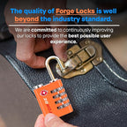 Forge Dual-Opening: Key or Combination Access Lock, TSA Approved Locks - Image 6