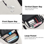 MOSISO Sling Backpack, Canvas Crossbody Hiking Daypack Bag - Image 4