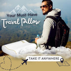 Royal Therapy Travel Memory Foam Pillow, Neck Pillow Bamboo Adjustable Side - Image 5