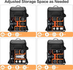 MOSISO Camera Backpack, DSLR/SLR/Mirrorless Photography Waterproof 17.3 inch - Image 3