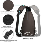 AMJ Crossbody Sling Bag Men Women, Casual Shoulder Backpack, Chest Daypack - Image 4