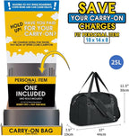 Narwey For Spirit Airlines Personal Item Bag 18x14x8, Small Duffle Bag for - Image 3