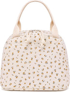 Bluboon Lunch Bag for Women Men Cute Corduroy Lunch Tote Bags Reusable - Image 8