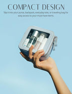 Popvibe Clear Makeup Bag Travel Cosmetic Case Transparent Toiletry Bag - Image 6