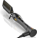 Dan Technology 500℉ hot Comb,60 Min Auto-Off Hair Straightener Comb,7 Temperatures Adjustable Ceramic hot Comb,Electric Pressing Comb for Natural Black Hair