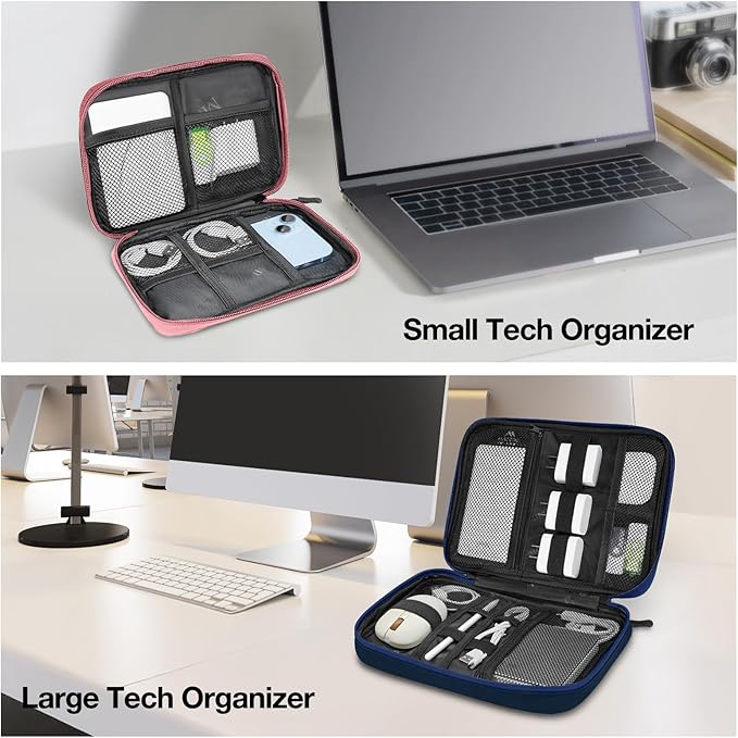 MATEIN Travel Cable Organizer Pouch, Scratch Resistant Portable Charger Case - Image 7