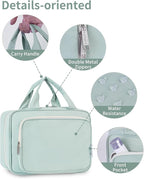 Travel Toiletry Bag for Women Large Hanging Makeup Bag Organizer Toiletries Bag - Image 8