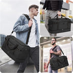 ZOMFELT Travel Duffle Bag for Men, Waterproof Canvas Overnight Duffel Bag - Image 5