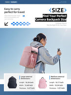 llano Compact Camera Backpack for DSLR/SLR/Mirrorless, Photography Bag - Image 7