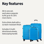 Amazon Basics 3-Piece Set, Hardshell Suitcases - Image 2