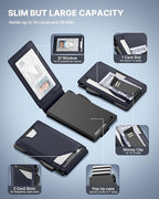 typecase Tactical Wallet for Men Card Holder: Pop Up Card Case, Genuine Leather - Image 2