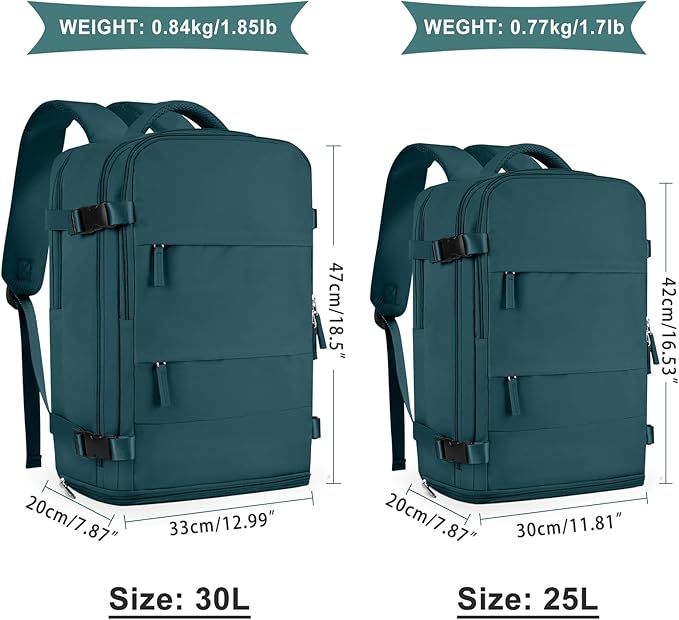 coowoz Large Travel Backpack For Women Men, Carry On Flight Approved, Hiking - Image 2
