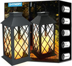 SHYMERY Solar Lanterns Outdoor Waterproof, 14 Inch Outdoor Lanterns by SHYMERY