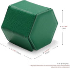 Oirlv Luxury Hexagonal Leather Watch Travel Case Single Watch Box - Image 8