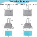 QOGiR Neoprene Multipurpose Beach Bag Tote - Image 2